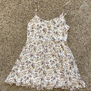 Urban Outfitters Mini White Floral Sundress, Size S